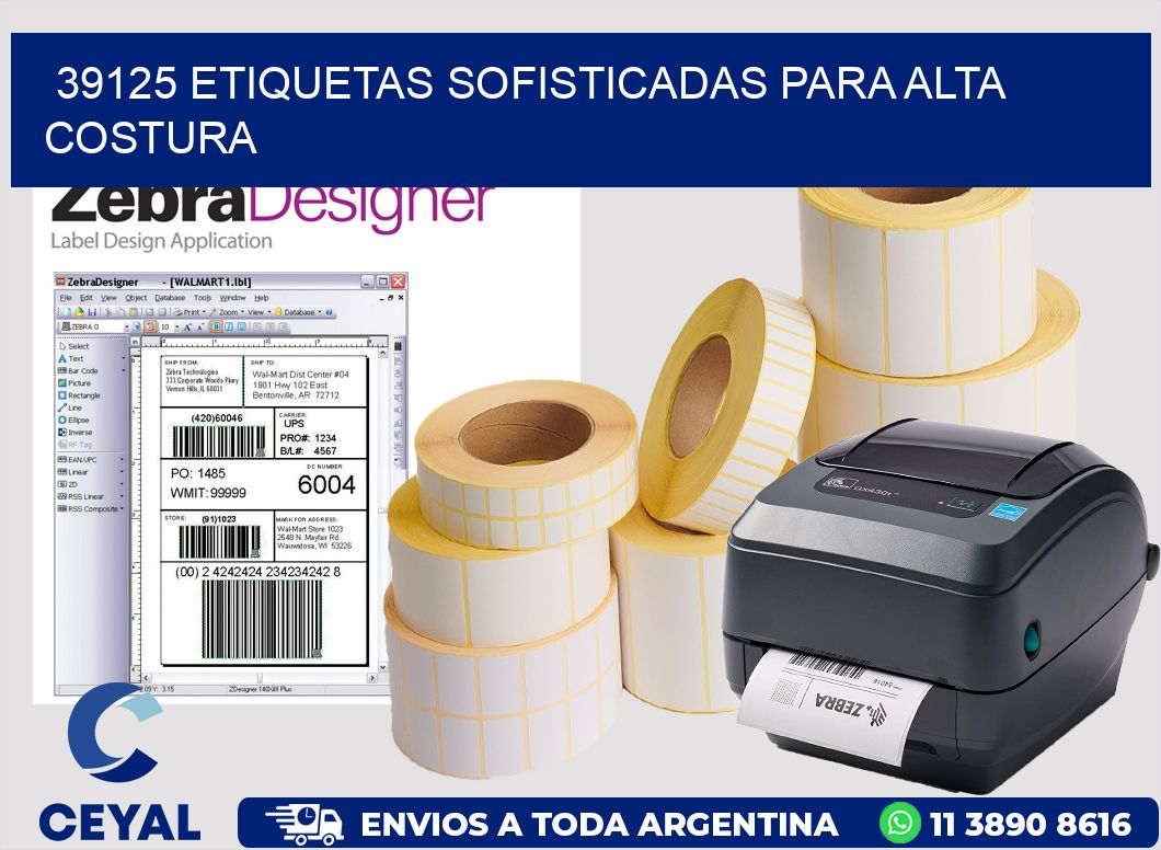 39125 ETIQUETAS SOFISTICADAS PARA ALTA COSTURA
