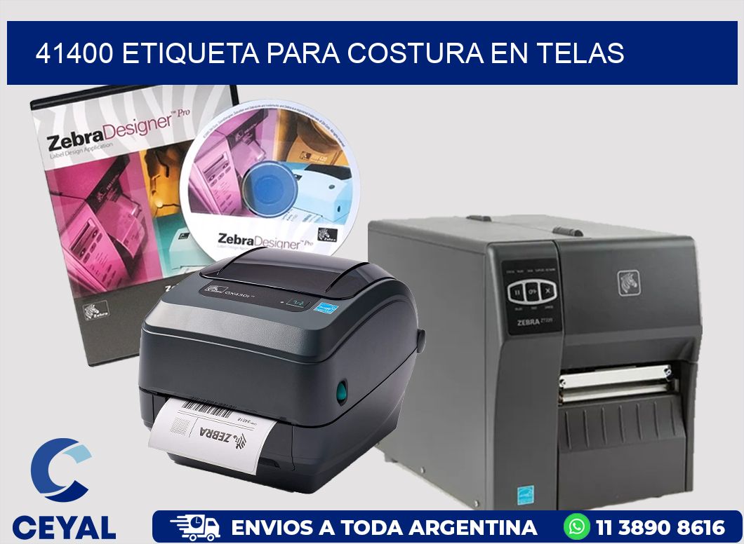 41400 ETIQUETA PARA COSTURA EN TELAS