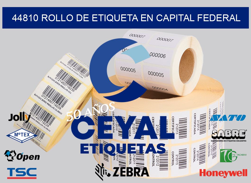 44810 ROLLO DE ETIQUETA EN CAPITAL FEDERAL