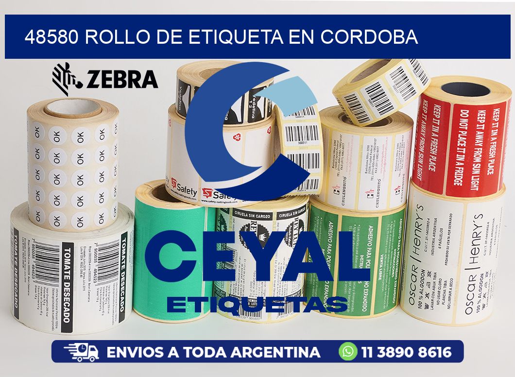 48580 ROLLO DE ETIQUETA EN CORDOBA