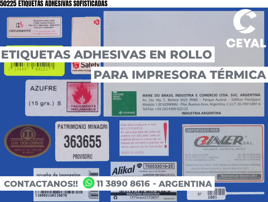 50225 ETIQUETAS ADHESIVAS SOFISTICADAS