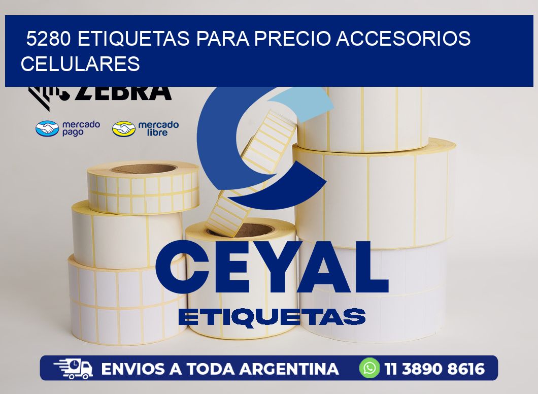 5280 etiquetas para precio accesorios celulares
