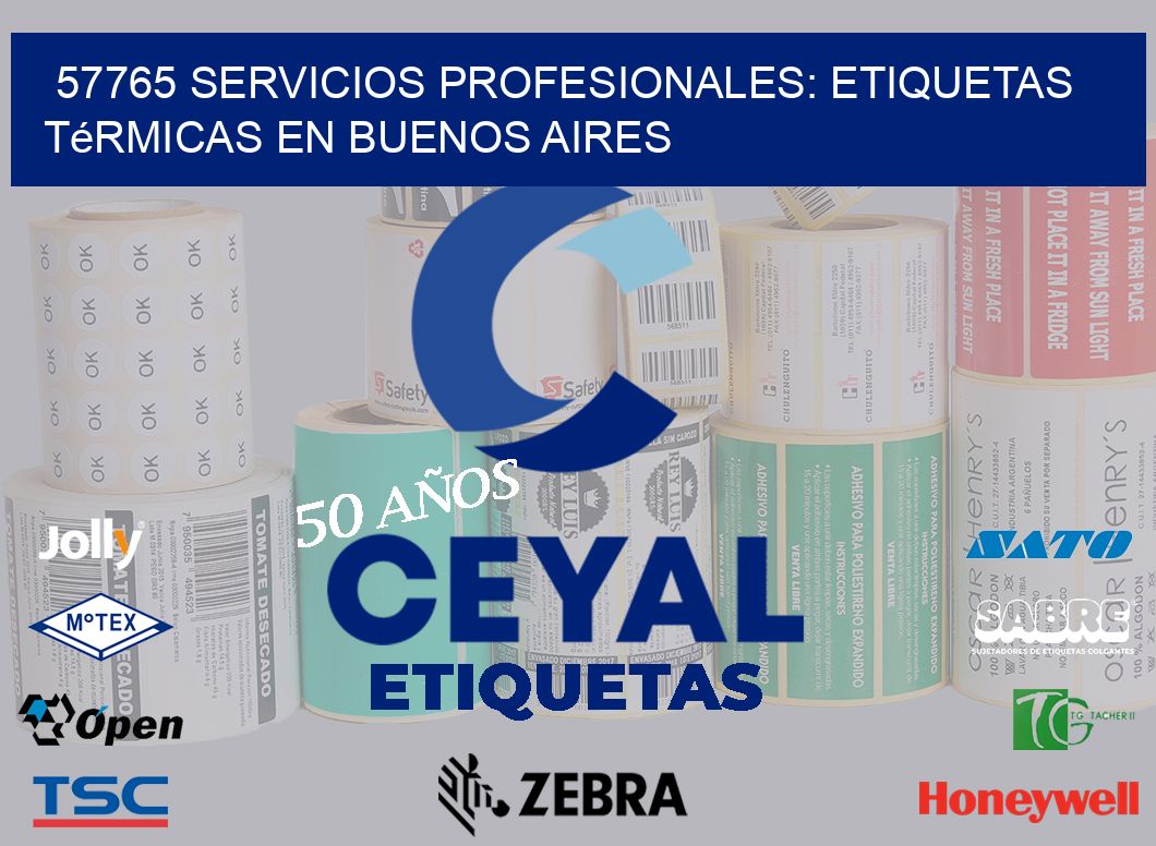 57765 Servicios Profesionales: Etiquetas Térmicas en Buenos Aires