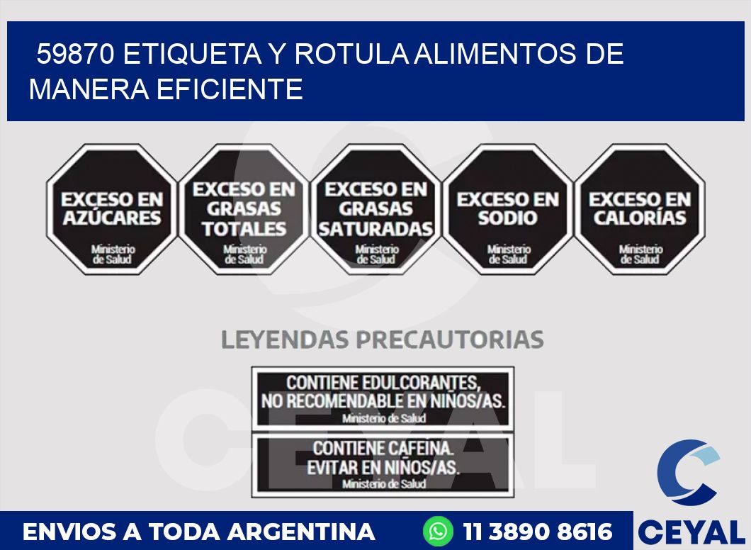 59870 ETIQUETA Y ROTULA ALIMENTOS DE MANERA EFICIENTE