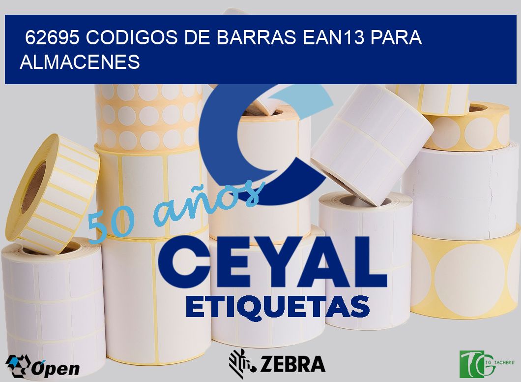 62695 CODIGOS DE BARRAS EAN13 PARA ALMACENES