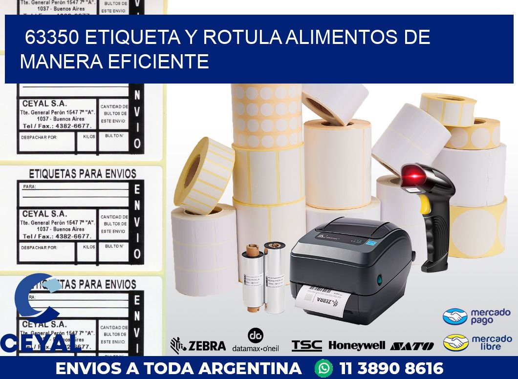 63350 ETIQUETA Y ROTULA ALIMENTOS DE MANERA EFICIENTE