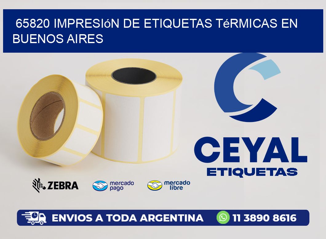 65820 Impresión de Etiquetas Térmicas en Buenos Aires