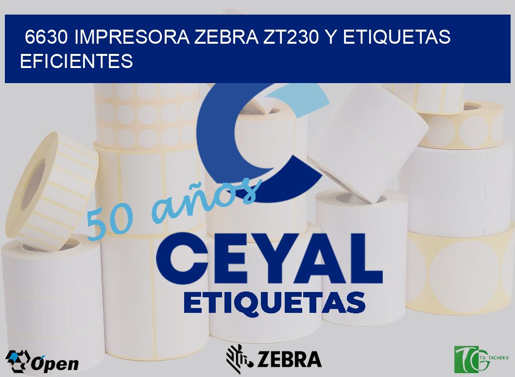 6630 Impresora Zebra ZT230 y Etiquetas Eficientes