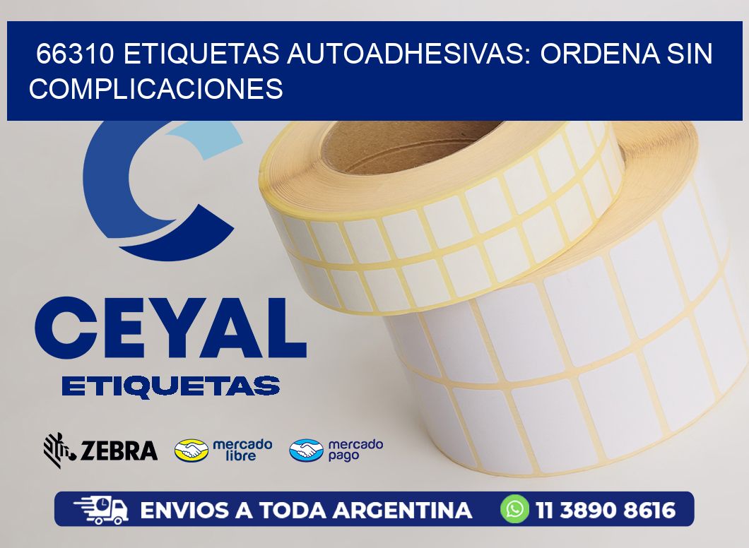 66310 Etiquetas Autoadhesivas: Ordena sin Complicaciones