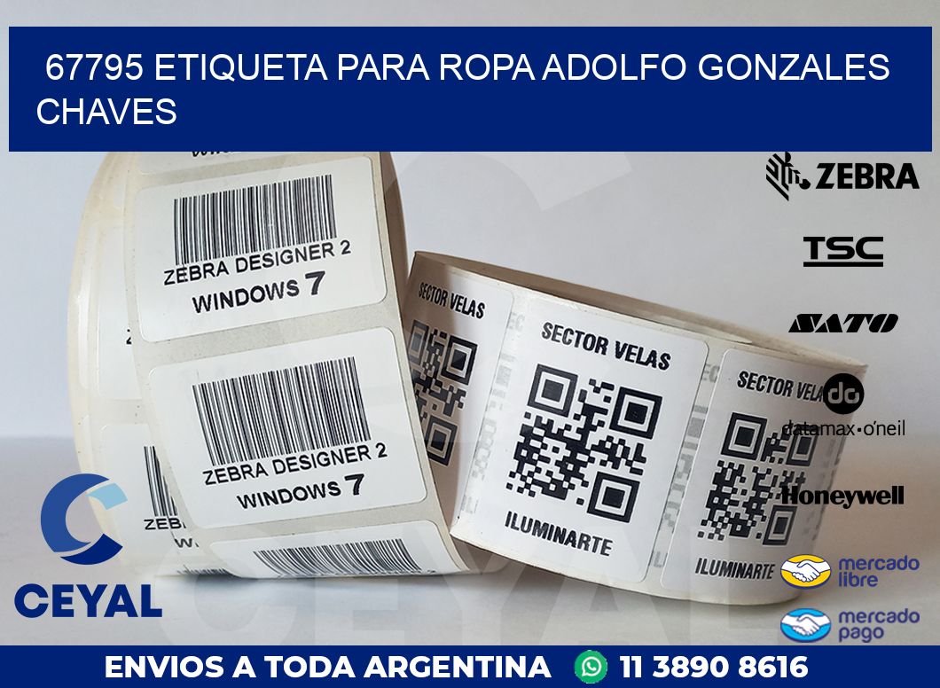 67795 ETIQUETA PARA ROPA ADOLFO GONZALES CHAVES