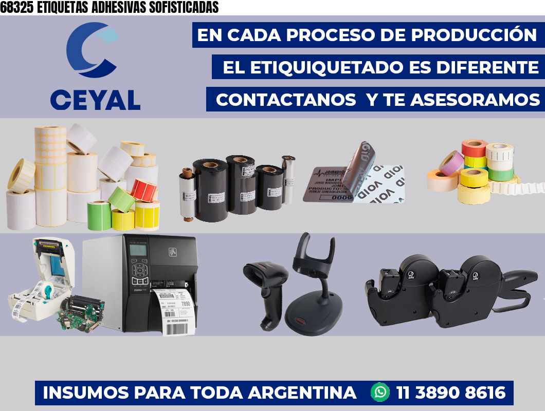68325 ETIQUETAS ADHESIVAS SOFISTICADAS