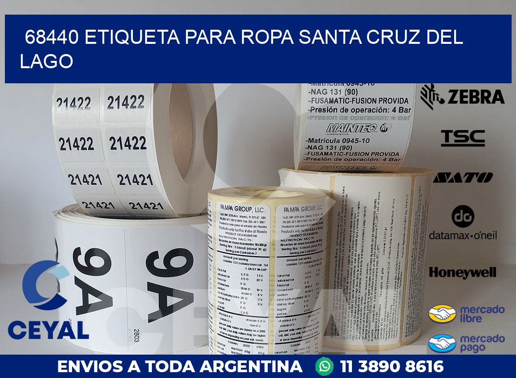 68440 ETIQUETA PARA ROPA SANTA CRUZ DEL LAGO