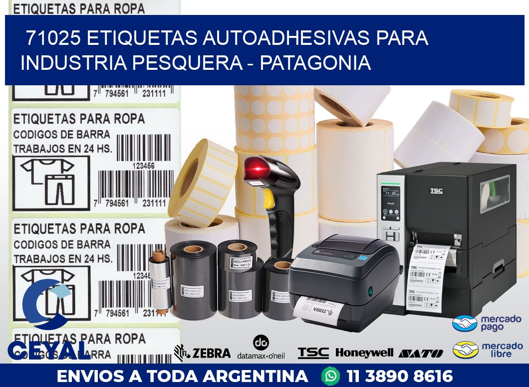 71025 ETIQUETAS AUTOADHESIVAS PARA INDUSTRIA PESQUERA – PATAGONIA