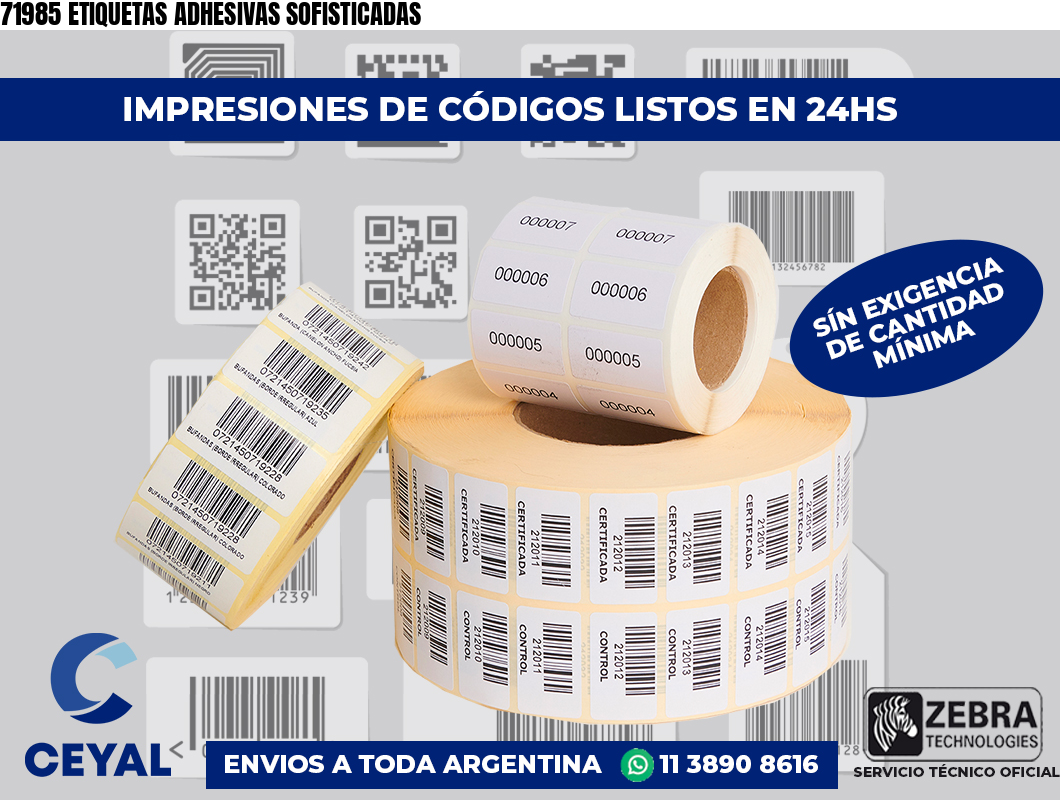 71985 ETIQUETAS ADHESIVAS SOFISTICADAS