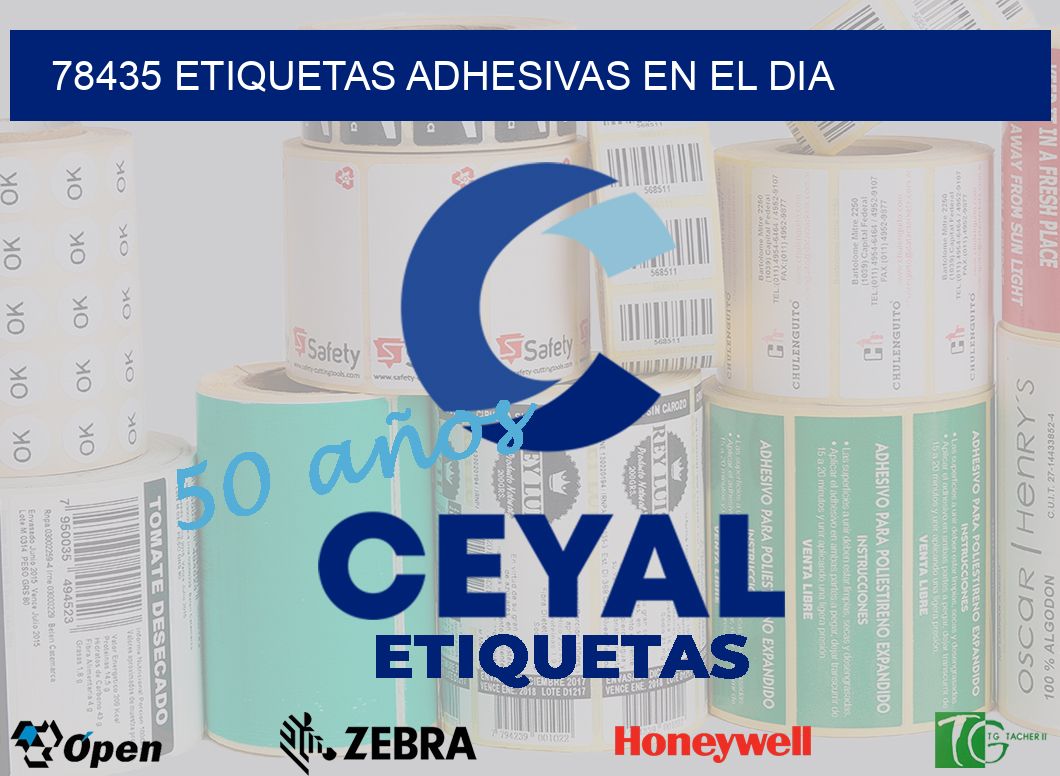 78435 ETIQUETAS ADHESIVAS EN EL DIA