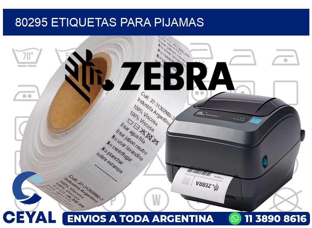 80295 ETIQUETAS PARA PIJAMAS