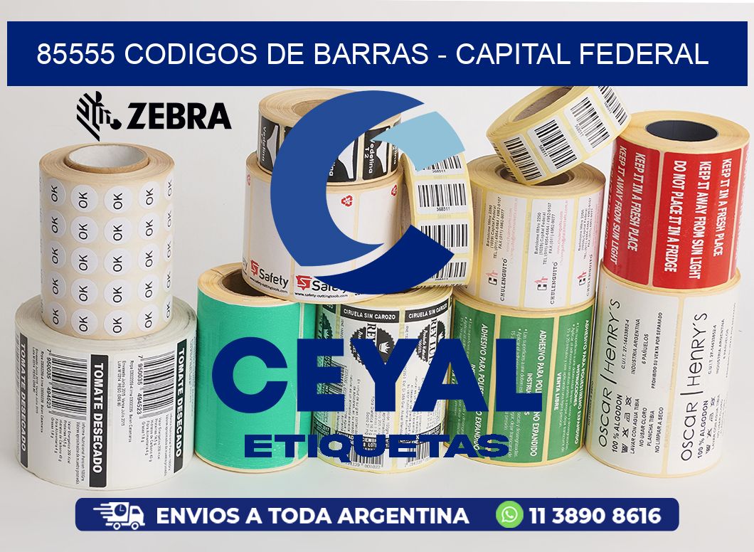 85555 CODIGOS DE BARRAS - CAPITAL FEDERAL