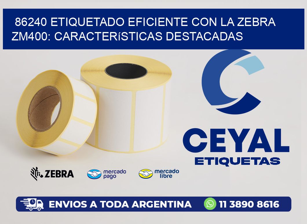 86240 Etiquetado Eficiente con la Zebra ZM400: Características Destacadas