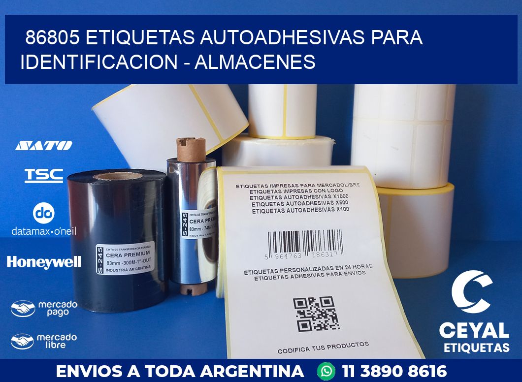 86805 ETIQUETAS AUTOADHESIVAS PARA IDENTIFICACION – ALMACENES