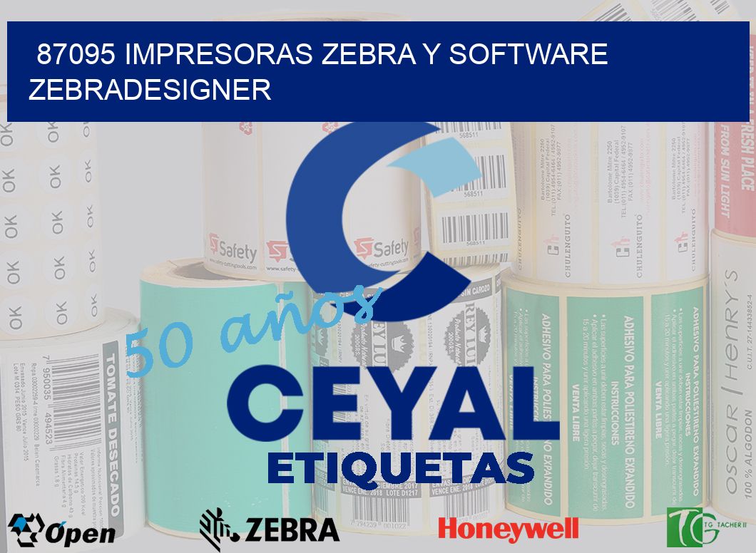 87095 Impresoras Zebra y Software zebradesigner