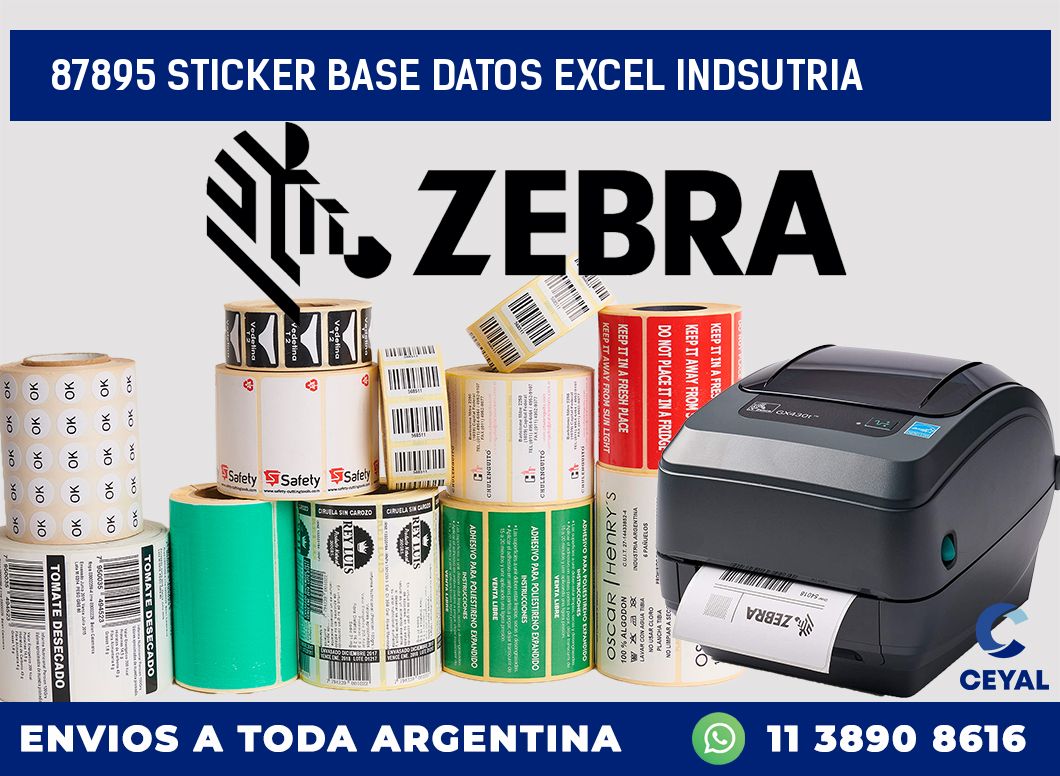 87895 sticker base datos excel indsutria