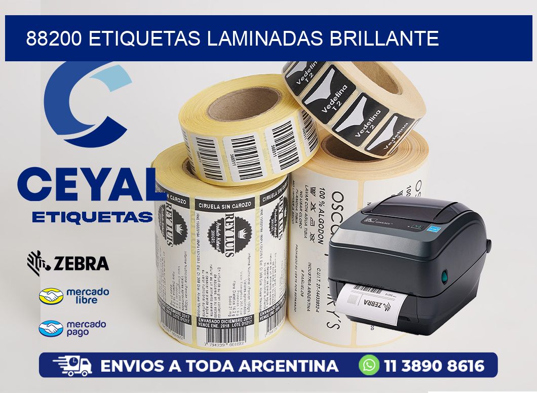 88200 Etiquetas laminadas brillante