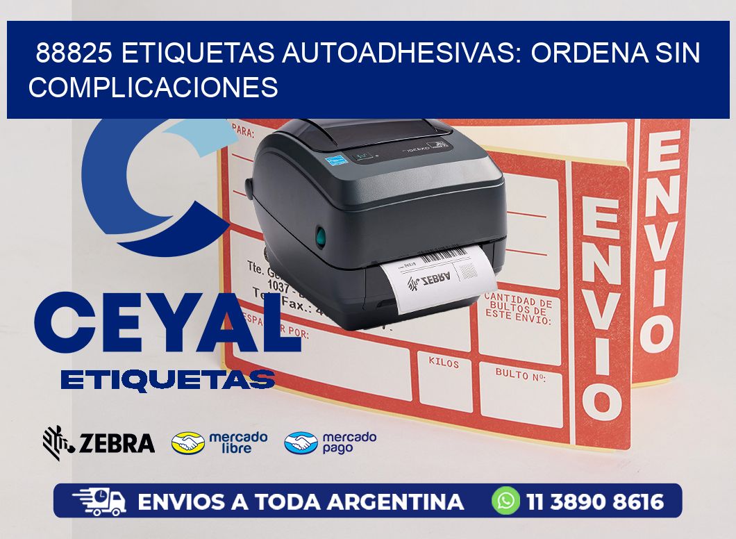 88825 Etiquetas Autoadhesivas: Ordena sin Complicaciones