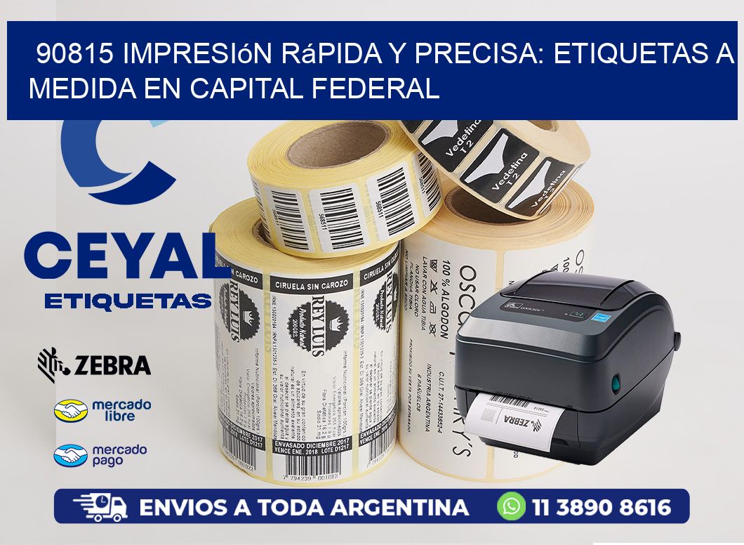 90815 Impresión Rápida y Precisa: Etiquetas a Medida en Capital Federal