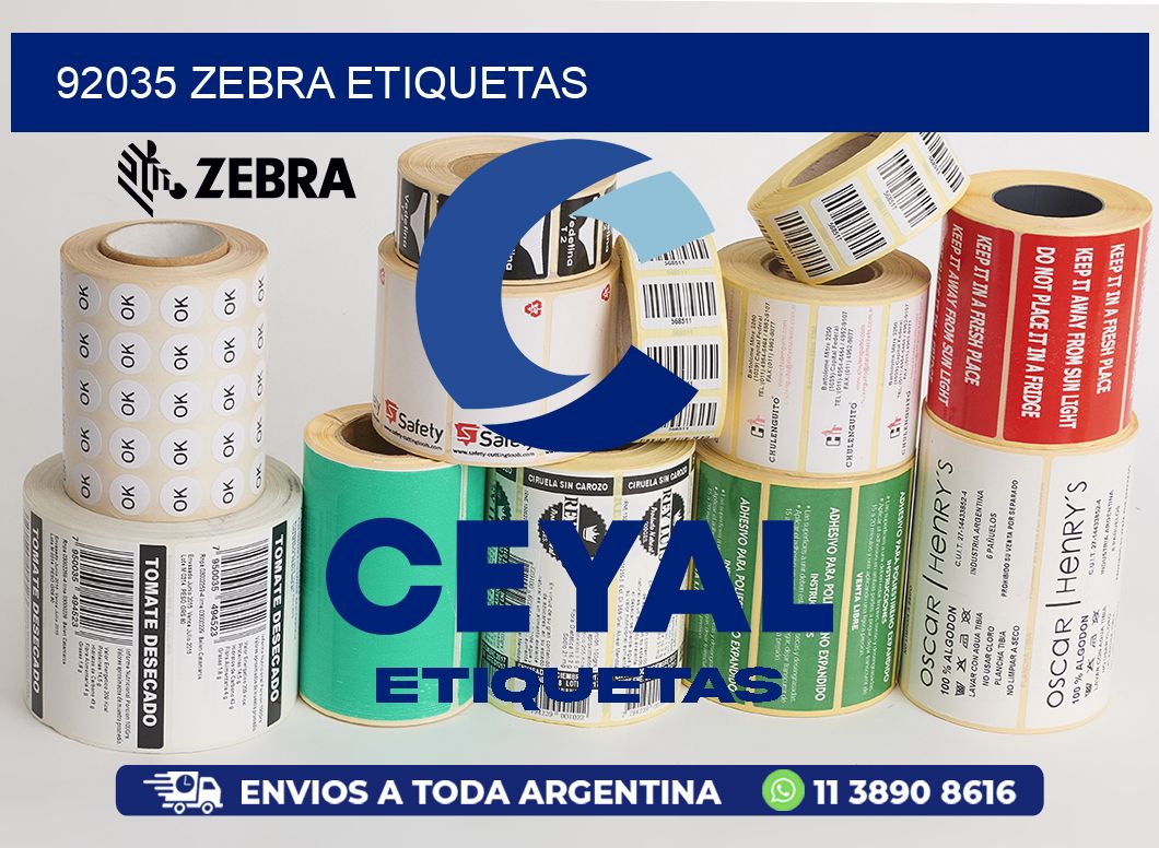 92035 ZEBRA ETIQUETAS