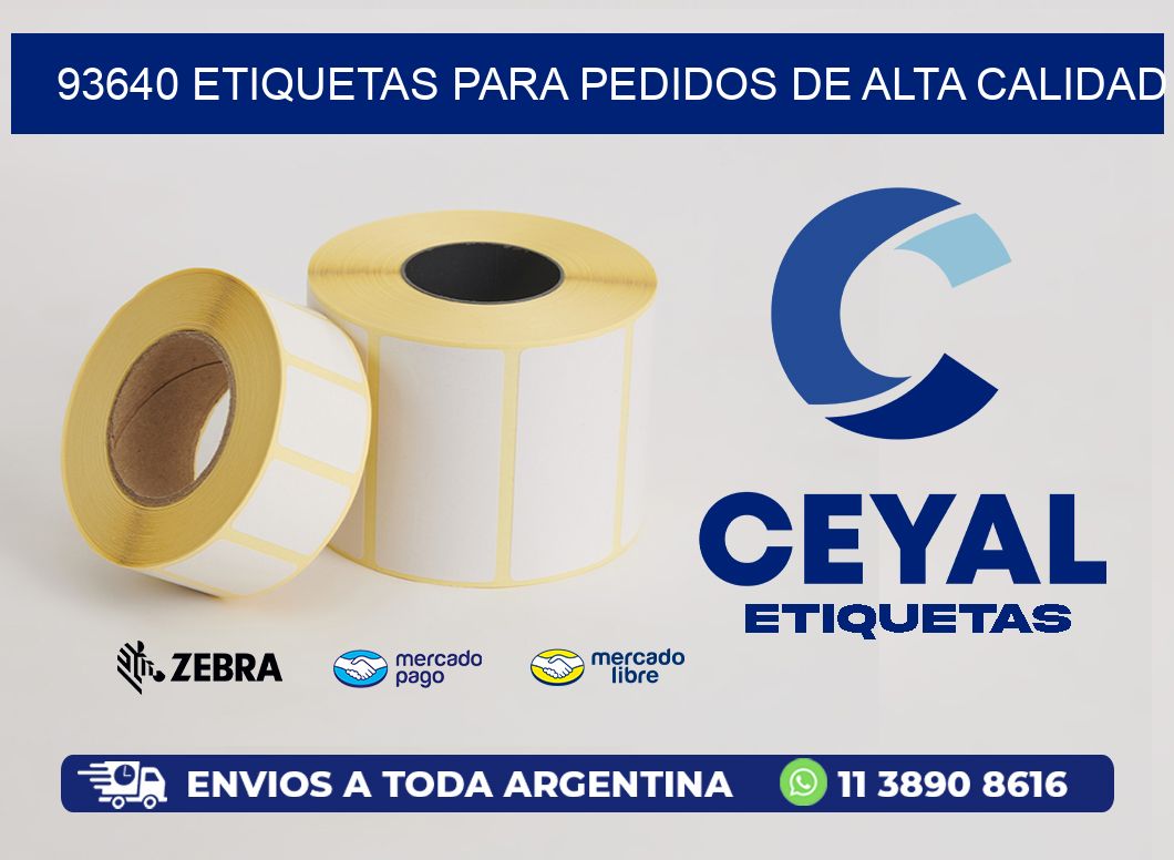 93640 ETIQUETAS PARA PEDIDOS DE ALTA CALIDAD