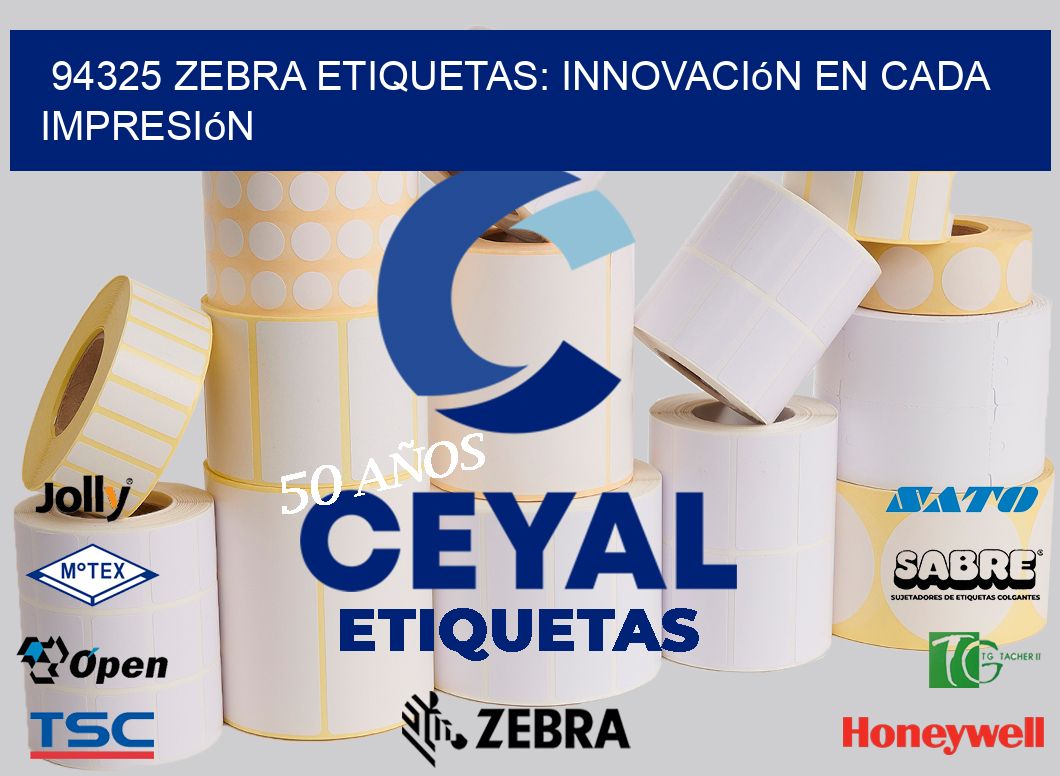 94325 Zebra Etiquetas: Innovación en Cada Impresión
