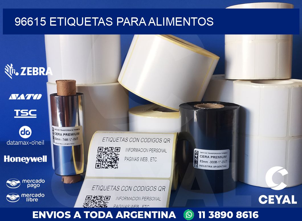 96615 ETIQUETAS PARA ALIMENTOS