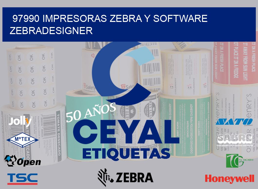 97990 Impresoras Zebra y Software zebradesigner