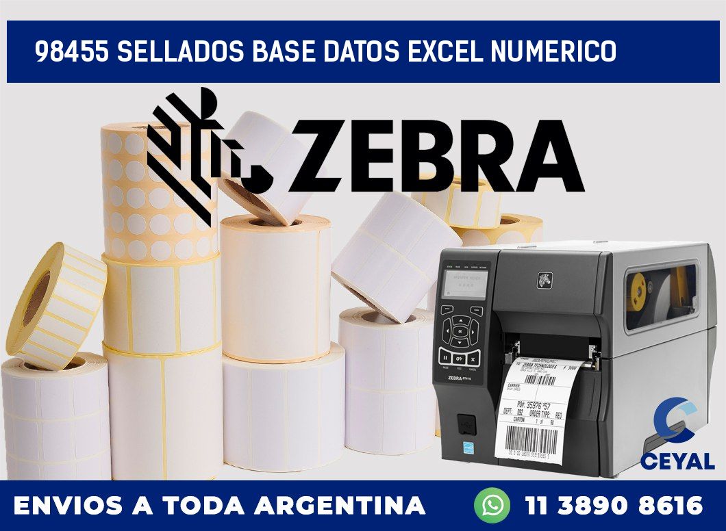 98455 sellados base datos excel numerico