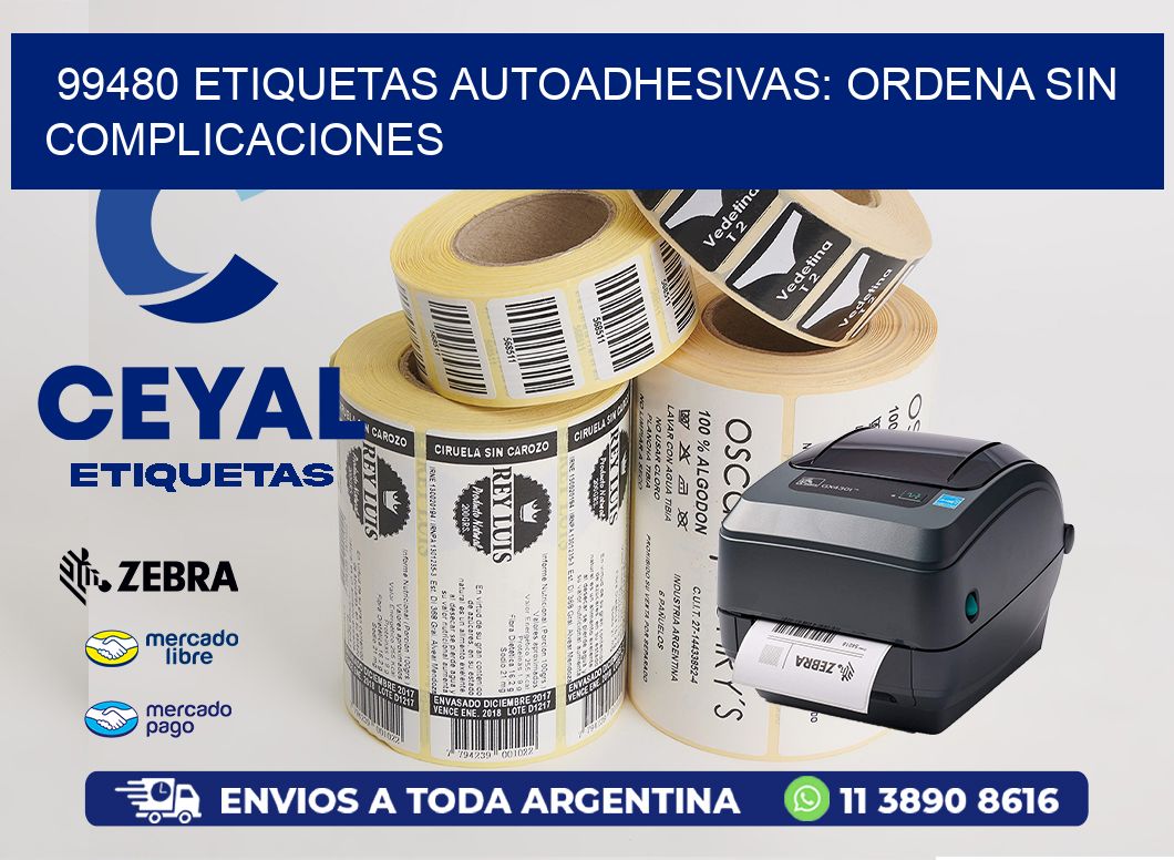99480 Etiquetas Autoadhesivas: Ordena sin Complicaciones