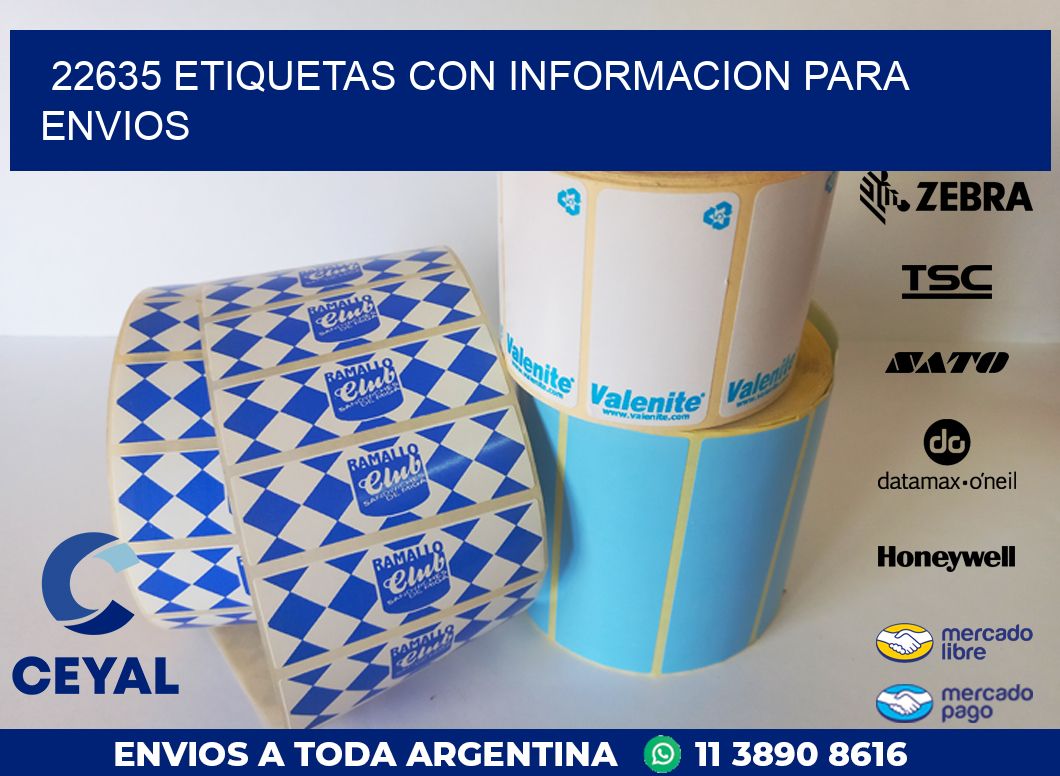 22635 ETIQUETAS CON INFORMACION PARA ENVIOS
