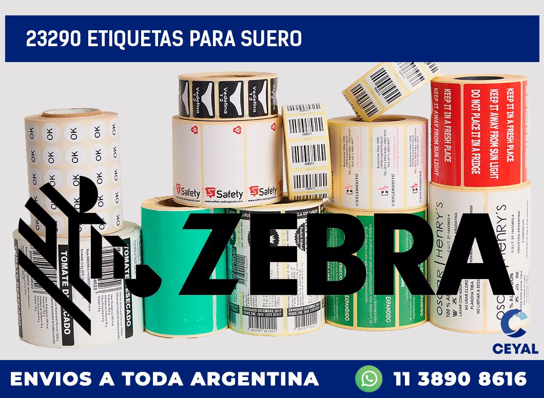23290 ETIQUETAS PARA SUERO