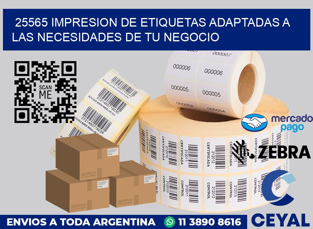25565 IMPRESION DE ETIQUETAS ADAPTADAS A LAS NECESIDADES DE TU NEGOCIO