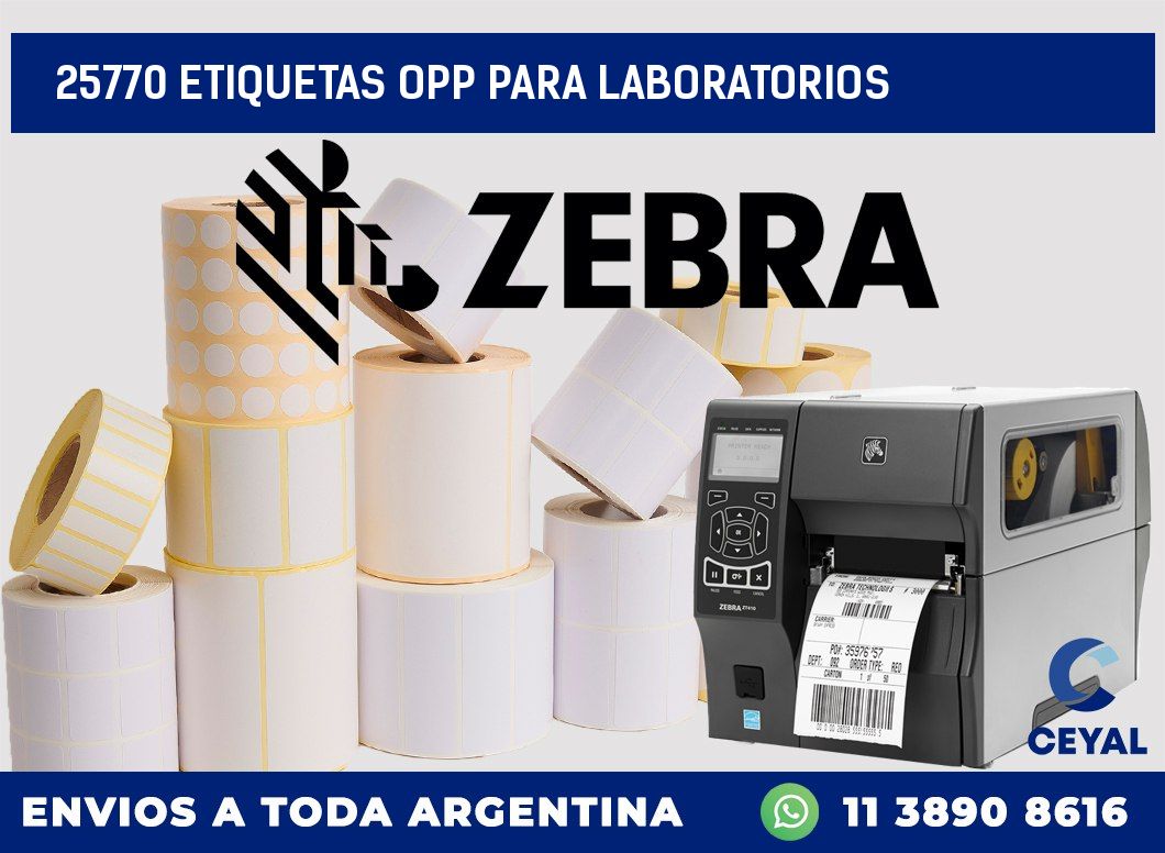 25770 ETIQUETAS OPP PARA LABORATORIOS