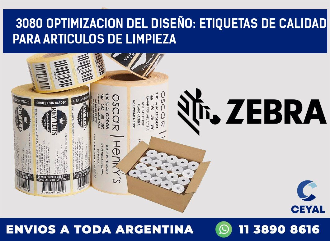 3080 OPTIMIZACION DEL DISEÑO: ETIQUETAS DE CALIDAD PARA ARTICULOS DE LIMPIEZA