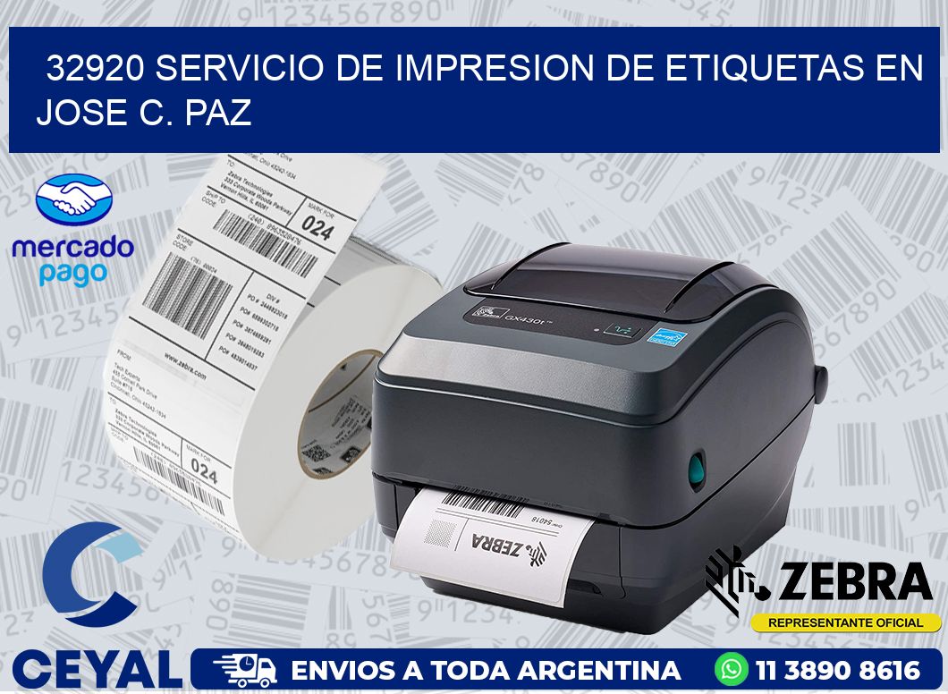 32920 SERVICIO DE IMPRESION DE ETIQUETAS EN JOSE C. PAZ