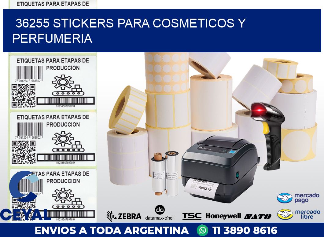 36255 STICKERS PARA COSMETICOS Y PERFUMERIA
