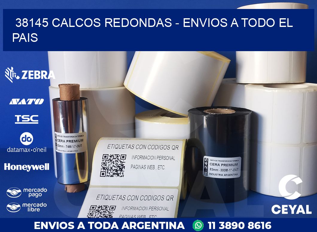 38145 CALCOS REDONDAS – ENVIOS A TODO EL PAIS