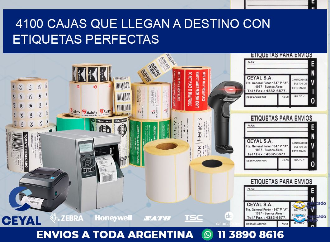 4100 CAJAS QUE LLEGAN A DESTINO CON ETIQUETAS PERFECTAS