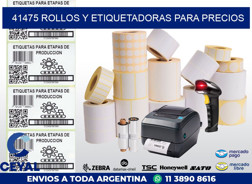41475 ROLLOS Y ETIQUETADORAS PARA PRECIOS