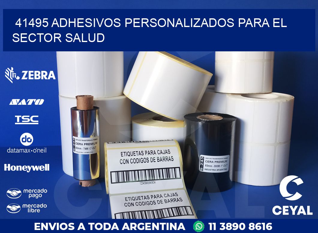 41495 ADHESIVOS PERSONALIZADOS PARA EL SECTOR SALUD