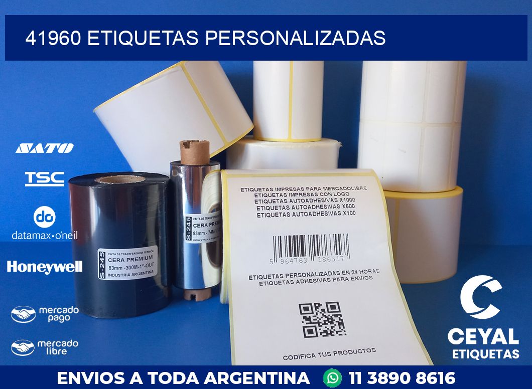 41960 ETIQUETAS PERSONALIZADAS