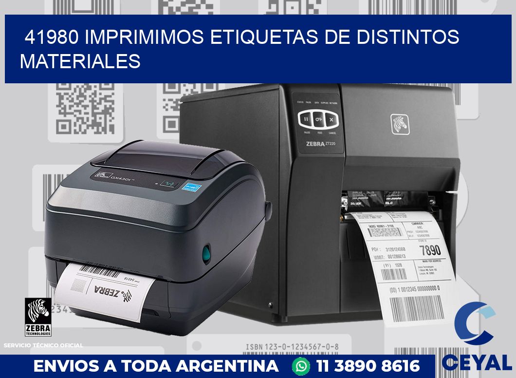 41980 IMPRIMIMOS ETIQUETAS DE DISTINTOS MATERIALES
