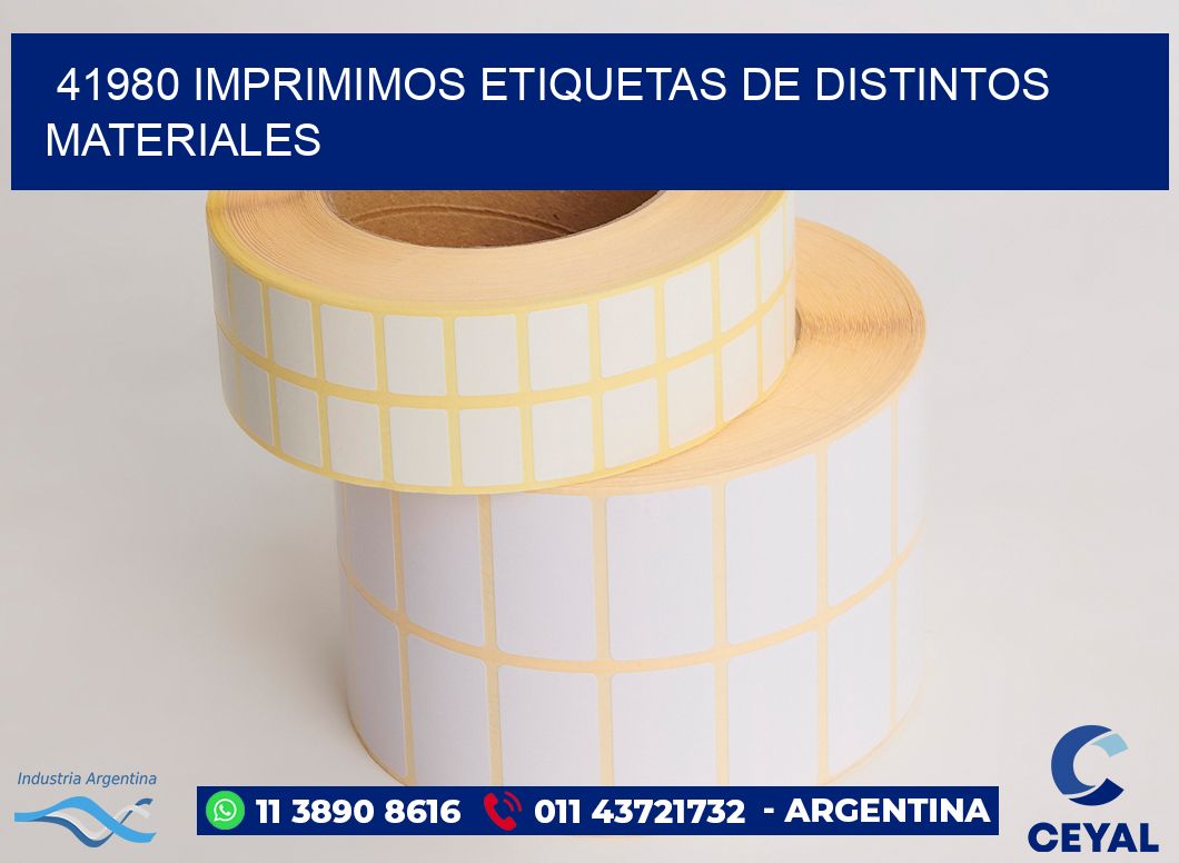 41980 IMPRIMIMOS ETIQUETAS DE DISTINTOS MATERIALES