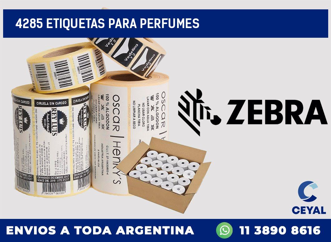4285 ETIQUETAS PARA PERFUMES